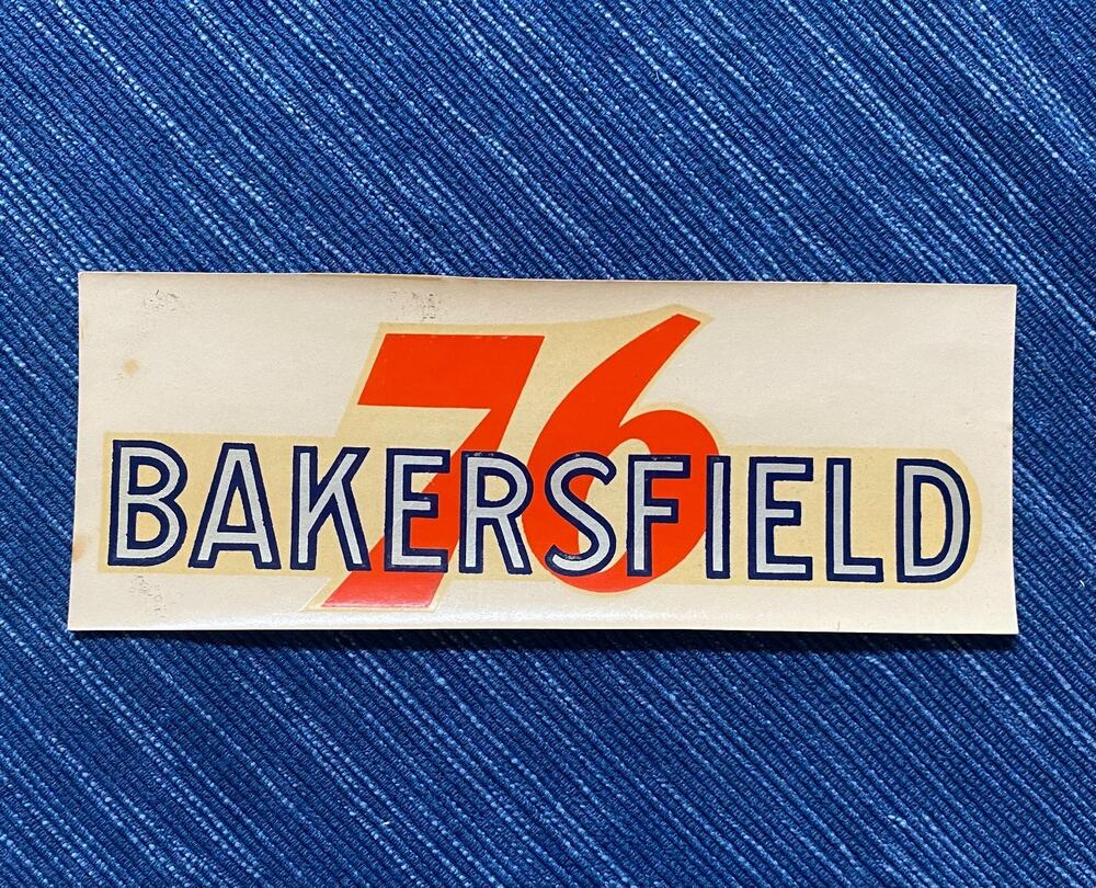 VTG Union 76 Oil Bakersfield California Water Decal Gas Station Travel Souvenir